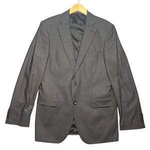 Windsor Loro‎ Piana Blazer Mens 42 Charcoal Grey Wool Silk Sport Coat